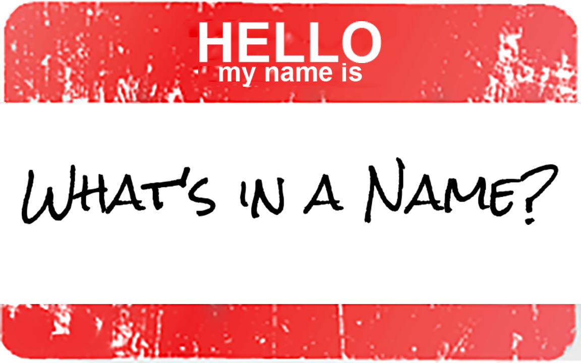 Not Just Any Name โ Transform